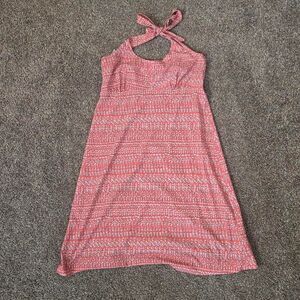 Women's Columbia Fishing Outdoor Halter Neck Pattern Midi Dress